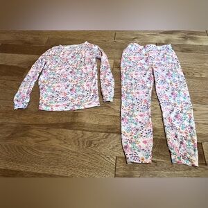 Magnetic Me Floral Pajama Set Pants & Long Sleeves Girls Size 5